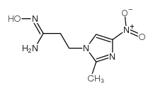 N'-HYDROXY-3-(2-METHYL-4-NITRO-1H-IMIDAZOL-1-YL)PROPANIMIDAMIDE structure
