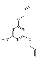 1,3,5-Triazin-2-amine,4,6-bis(2-propen-1-yloxy)- Structure