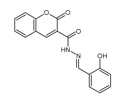 N'-(2-hydroxybenzylidene)-2-oxo-2H-chromene-3-carbohydrazide Structure
