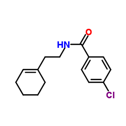 4-Chloro-N-[2-(1-cyclohexen-1-yl)ethyl]benzamide结构式