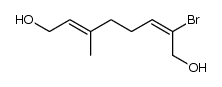 (E)-2-bromo-6-methylocta-2,6-diene-1,8-diol Structure