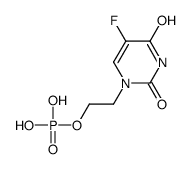 2-(5-fluoro-2,4-dioxopyrimidin-1-yl)ethyl dihydrogen phosphate Structure