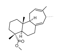 (4R,4aR,11aS,11bR)-2,3,4,4a,5,6,8,11,11a,11b-Decahydro-4,8,9,11b-tetramethyl-1H-cyclohepta[a]naphthalene-4-carboxylic acid methyl ester Structure