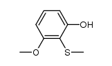 3-methoxy-2-(methylthio)phenol结构式