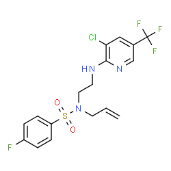 N-ALLYL-N-(2-([3-CHLORO-5-(TRIFLUOROMETHYL)-2-PYRIDINYL]AMINO)ETHYL)-4-FLUOROBENZENESULFONAMIDE Structure