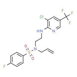 N-ALLYL-N-(2-([3-CHLORO-5-(TRIFLUOROMETHYL)-2-PYRIDINYL]AMINO)ETHYL)-4-FLUOROBENZENESULFONAMIDE structure