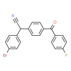 2-(4-BROMOPHENYL)-2-[4-(4-FLUOROBENZOYL)PHENYL]ACETONITRILE结构式