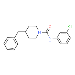 4-benzyl-N-(3-chlorophenyl)-1-piperidinecarboxamide structure