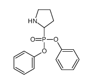 2-diphenoxyphosphorylpyrrolidine Structure