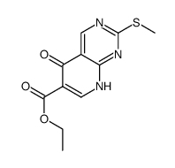 2-(甲硫基)-5-氧代-5,8-二氢吡啶并[2,3-D]嘧啶-6-羧酸乙酯结构式
