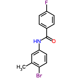N-(4-Bromo-3-methylphenyl)-4-fluorobenzamide Structure