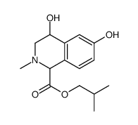 1,2,3,4-Tetrahydro-4,6-dihydroxy-2-methyl-1-isoquinolinecarboxylic acid 2-methylpropyl ester structure