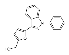 [5-(1-phenylindazol-3-yl)furan-2-yl]methanol结构式