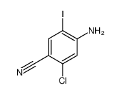 4-Amino-2-chloro-5-iodobenzonitrile Structure