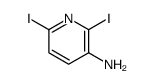 2,6-diiodopyridin-3-amine结构式