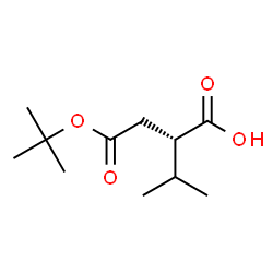 (R)-4-(叔丁氧基)-2-异丙基-4-氧代丁酸结构式