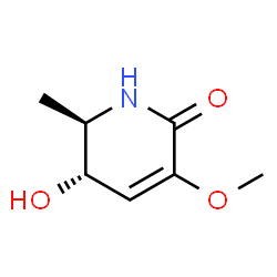 2(1H)-Pyridinone, 5,6-dihydro-5-hydroxy-3-methoxy-6-methyl-, (5S,6R)- (9CI)结构式