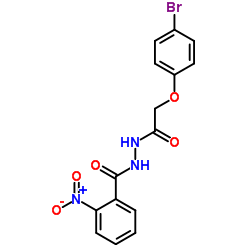 N'-[(4-Bromophenoxy)acetyl]-2-nitrobenzohydrazide结构式