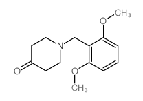 1-(2,6-二甲氧苄基)哌啶-4-酮结构式