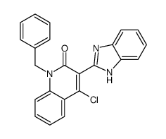3-(1H-benzimidazol-2-yl)-1-benzyl-4-chloroquinolin-2-one Structure