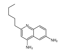 2-pentylquinoline-4,6-diamine结构式