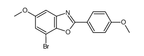 7-bromo-5-methoxy-2-(4-methoxyphenyl)-1,3-benzoxazole Structure