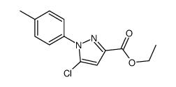 5-CHLORO-1-P-TOLYL-1H-PYRAZOLE-3-CARBOXYLICACIDETHYLESTER structure