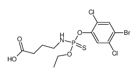 4-(((4-bromo-2,5-dichlorophenoxy)(ethoxy)phosphorothioyl)amino)butanoic acid结构式