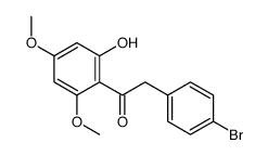 2-(4-Bromophenyl)-1-(2-hydroxy-4,6-dimethoxyphenyl)ethanone Structure