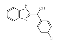 (1H-苯并[d]咪唑-2-基)(4-氯苯基)甲醇结构式