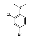 4-溴-2-氯-N,N-二甲基苯胺结构式