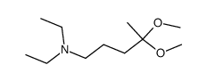 N,N-diethyl-4,4-dimethoxypentan-1-amine结构式