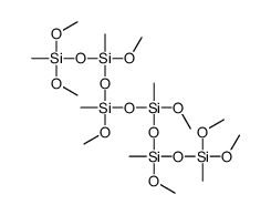 [dimethoxy(methyl)silyl]oxy-[[[[dimethoxy(methyl)silyl]oxy-methoxy-methylsilyl]oxy-methoxy-methylsilyl]oxy-methoxy-methylsilyl]oxy-methoxy-methylsilane Structure