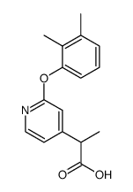 2-[2-(2,3-xylyloxy)-4-pyridyl]propionic acid Structure