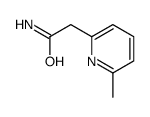 2-(6-甲基吡啶-2-基)乙酰胺结构式