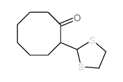 2-(1,3-Dithiolan-2-yl)cyclooctanone结构式