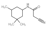 Acetamide,2-cyano-N-(3,3,5-trimethylcyclohexyl)- Structure