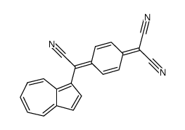 7-(1-Azulenyl)-7,8,8-tricyanochinodimethan Structure