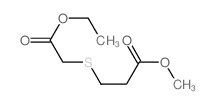 methyl 3-(ethoxycarbonylmethylsulfanyl)propanoate structure