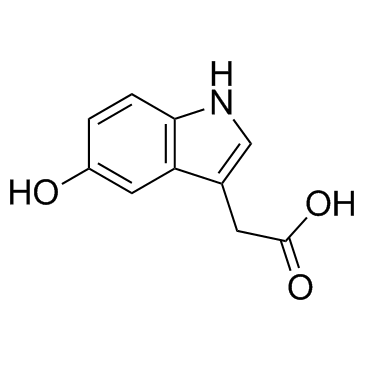 5-Hydroxyindole-3-acetic acid Structure