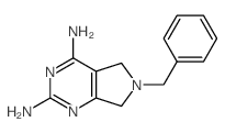 5H-Pyrrolo[3,4-d]pyrimidine-2,4-diamine,6,7-dihydro-6-(phenylmethyl)- Structure