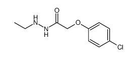 (4-Chloro-phenoxy)-acetic acid N'-ethyl-hydrazide Structure