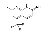 7-methyl-5-(trifluoromethyl)-1,8-naphthyridin-2-amine结构式