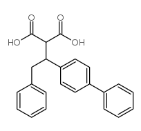 [1-(biphenyl-4-yl)-2-phenylethyl]malonic acid结构式