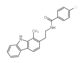 4-chloro-N-[2-(1-methyl-9H-carbazol-2-yl)ethyl]benzamide picture