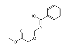 methyl 2-(benzamidomethoxy)acetate Structure