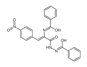 N-[3-(2-benzoylhydrazinyl)-1-(4-nitrophenyl)-3-oxoprop-1-en-2-yl]benzamide Structure