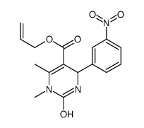 prop-2-enyl 3,4-dimethyl-6-(3-nitrophenyl)-2-oxo-1,6-dihydropyrimidine-5-carboxylate结构式