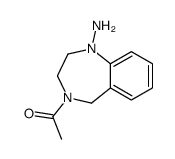 1-(1-amino-3,5-dihydro-2H-1,4-benzodiazepin-4-yl)ethanone结构式