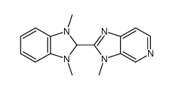 2-(1,3-dimethyl-2,3-dihydro-1H-benzoimidazol-2-yl)-3-methyl-3H-imidazo[4,5-c]pyridine结构式